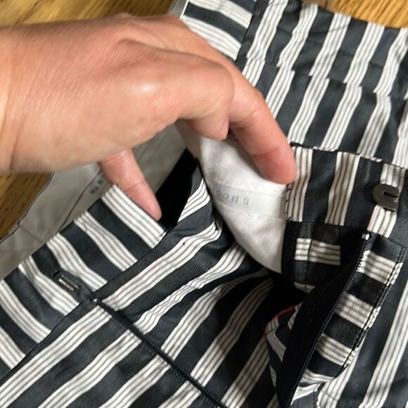 Marc by Marc Jacobs Mens Shorts Stripes Print Flat Front Multi Ink Size 30 - Picture 4 of 10